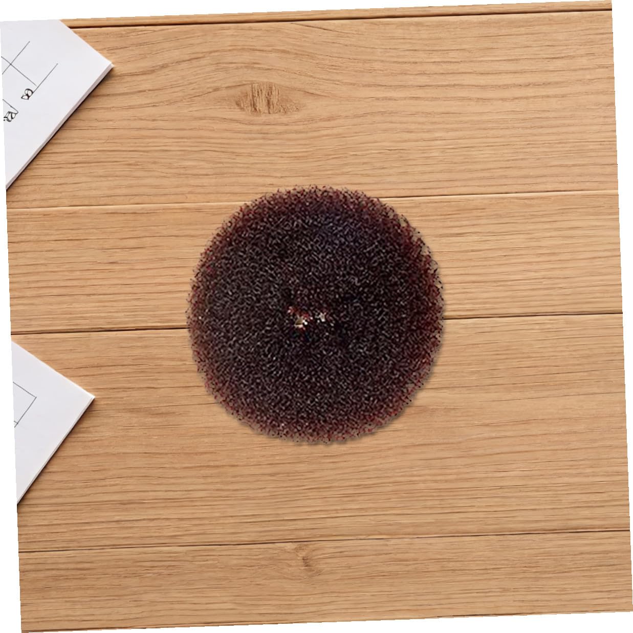 SOLUSTRE 12pcs Large Coffee Color Hair Bun Maker Donut Bun Shaper Elastic Hair Net for Women’s Styling and Chignon