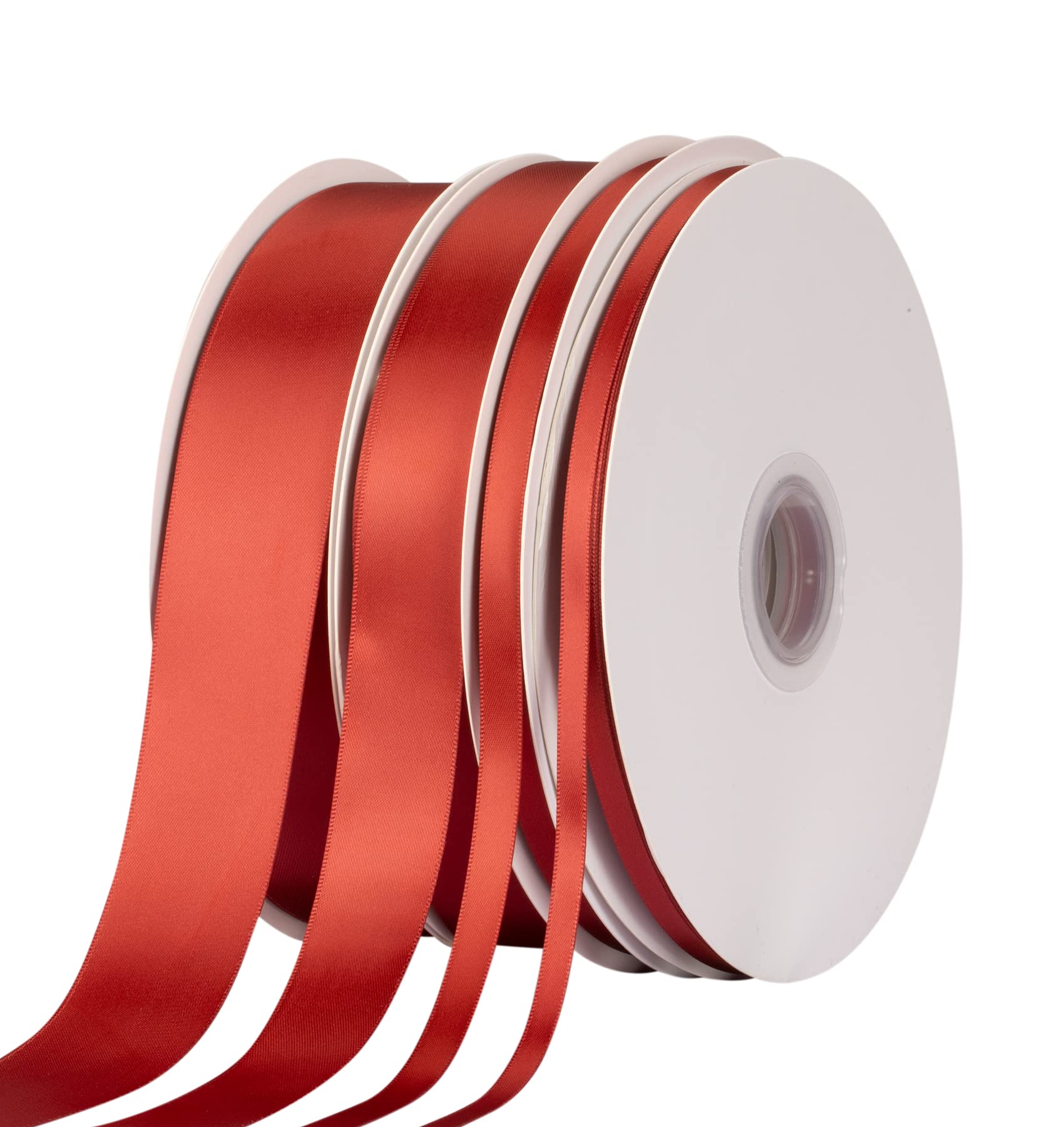 Double Faced Satin Ribbon, 25mm X 91M, Solid Polyester Ribbon for Gift Wrapping Crafts, Wedding Party Ceremony Decoration - Image 4