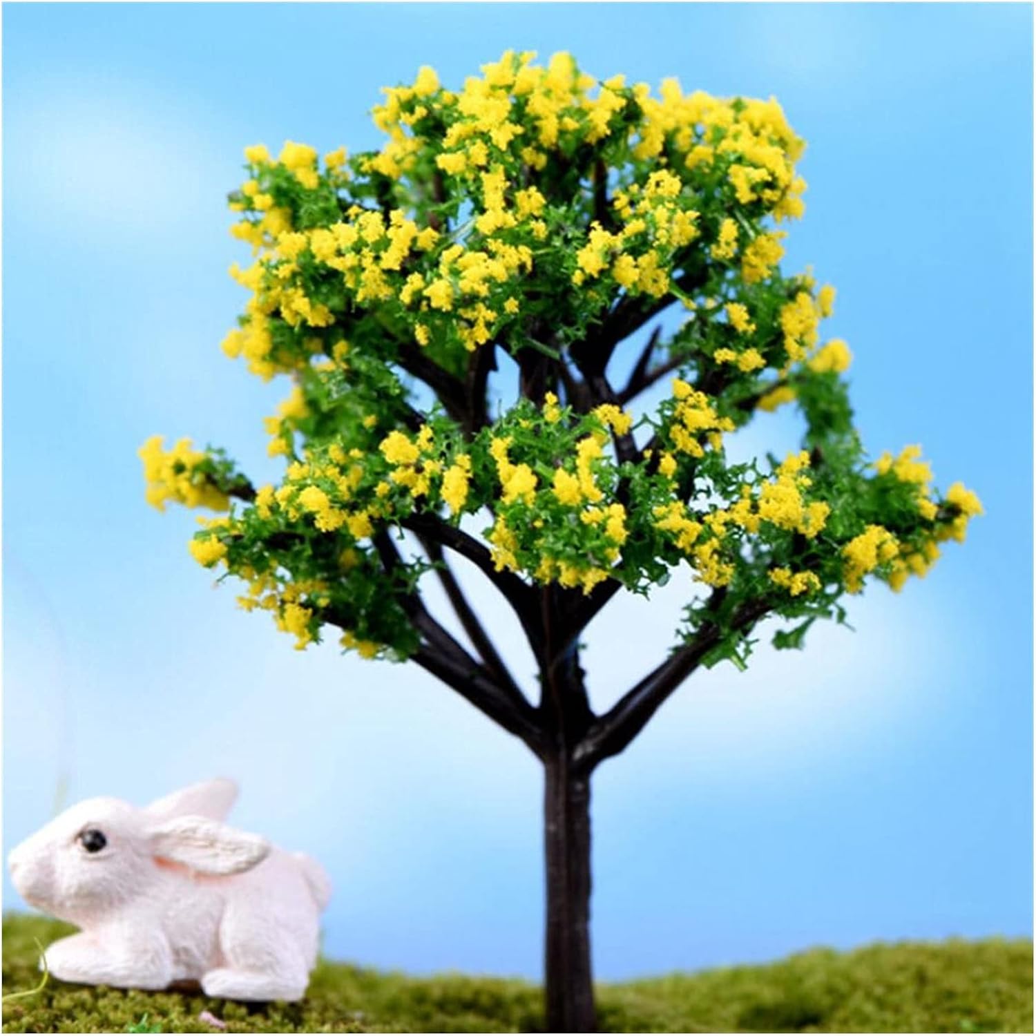 10pcs Mini Tree Fairy Garden Decorations Miniatures Micro Landscape Resin Crafts Miniatures Garden Terrarium Accessories(8)