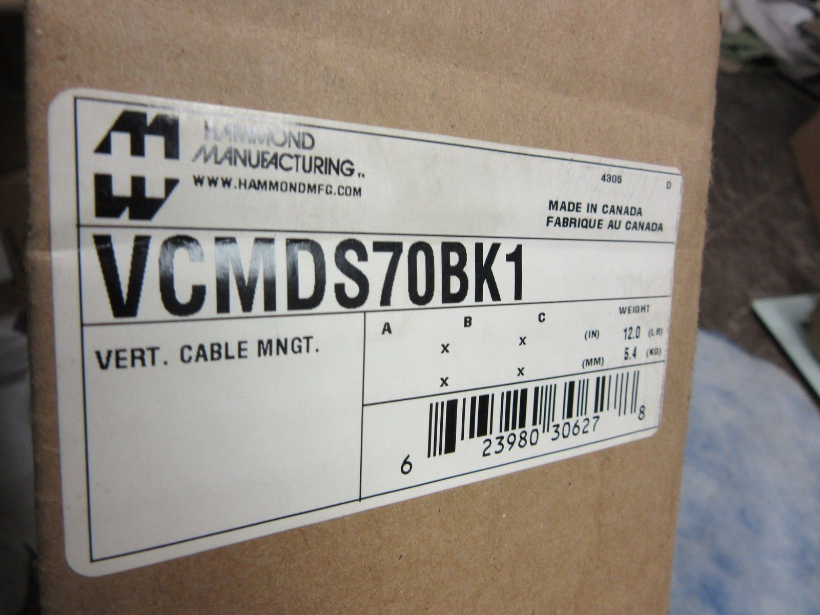 Racks & Rack Cabinet Accessories VERT. CABLE ORGAINIZING