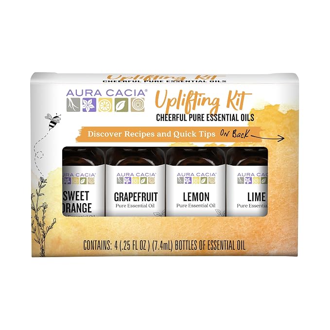 Kit Aceites Esenciales Puro Aura Cacia 4 x 0.25 fl oz miniatura 2