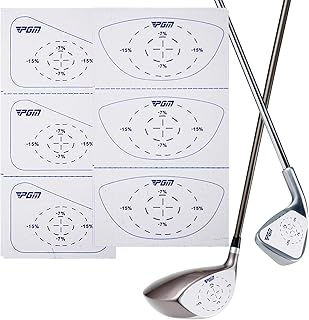 Golf Impact Tape Stickers/Labels Wood Golf Club Stickers Tape Irons Golf Club Impact Stickers Golf Club Face Tape Golf Ball Hitting Recorder Tape Golf Driver Stickers Golf Swing Practice Aid