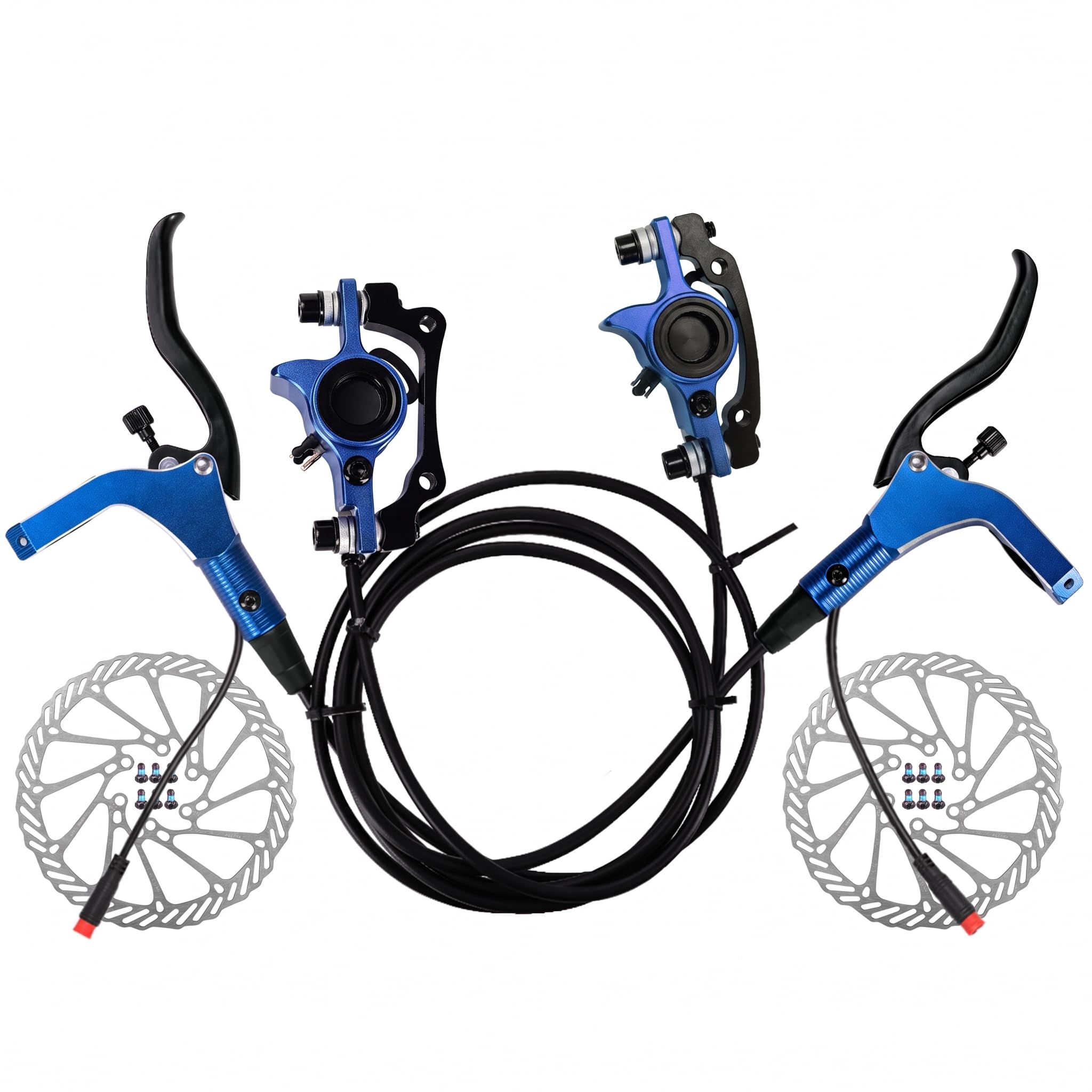 Aluminium Alloy E-Bike Hydraulic Disc Brake Kit with 160mm Rotors