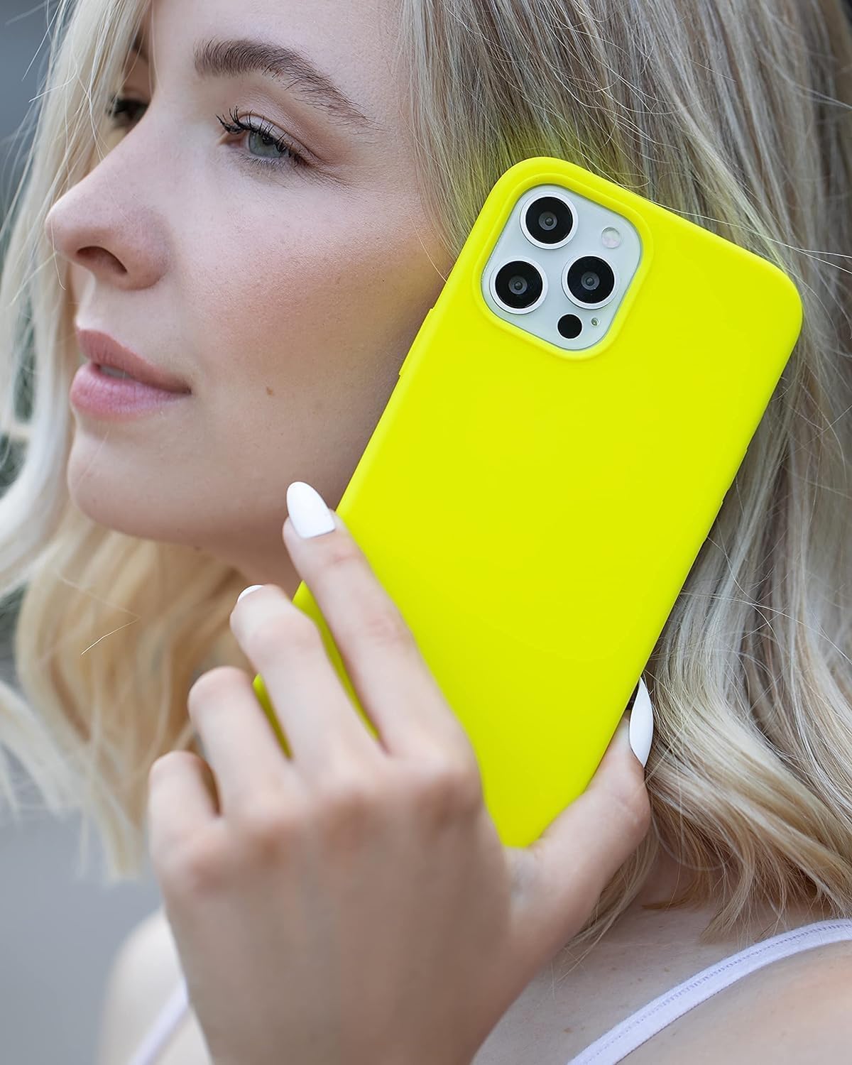 FELONY CASE for iPhone 14 Pro - MagSafe Compatible, Silicone Vibrant Neon Color with Anti-Scratch Microfiber Lining, Non-Slip Grip & 360° Shockproof Protective Case (Yellow)