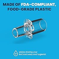 Vista 5 de BACtrack Boquillas profesionales con alcoholímetro (100 unidades) Compatible con probadores de alcohol BACtrack S80, Trace, Scout y Element Breath