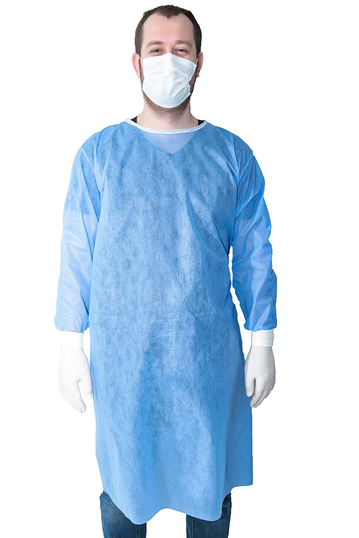 Lot de 10 Surblouses de Protetcion Jetables Polyproylène 40gr/m2 taille XL