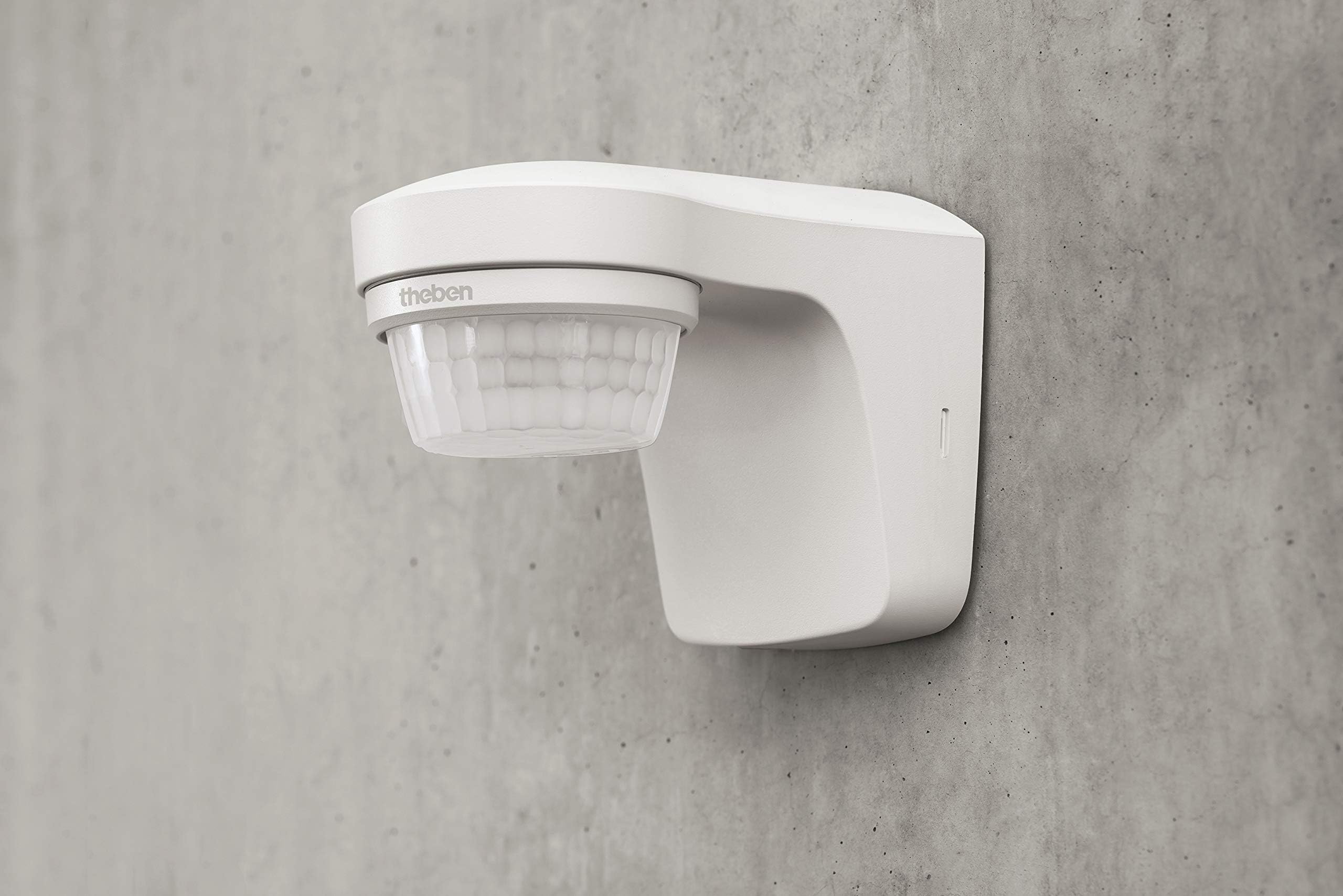 Theben 1010505 theLuxa S180 WH Bewegungsmelder mit 180° Erfassungswinkel für den Außenbereich, Bewegungssensor, weiß