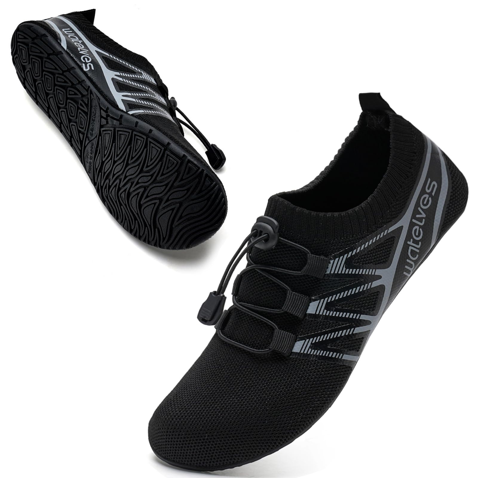 WateLves Barefoot Water Shoes for Women Men Travel Slippers Socks House Shoes Quick-Dry Aqua Socks for Beach Swim Pilates Yoga Dancing Camping Must