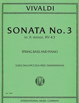 Sonata No. 3 in A minor RV 43 for String Bass Sonata No. 3 in A minor RV 43 for String Bass book cover