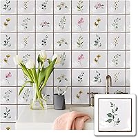 Vista 10 de Alwayspon Adhesivo de vinilo autoadhesivo para despegar y pegar, transferencias de azulejos de pared autoadhesivos pegatina decorativa