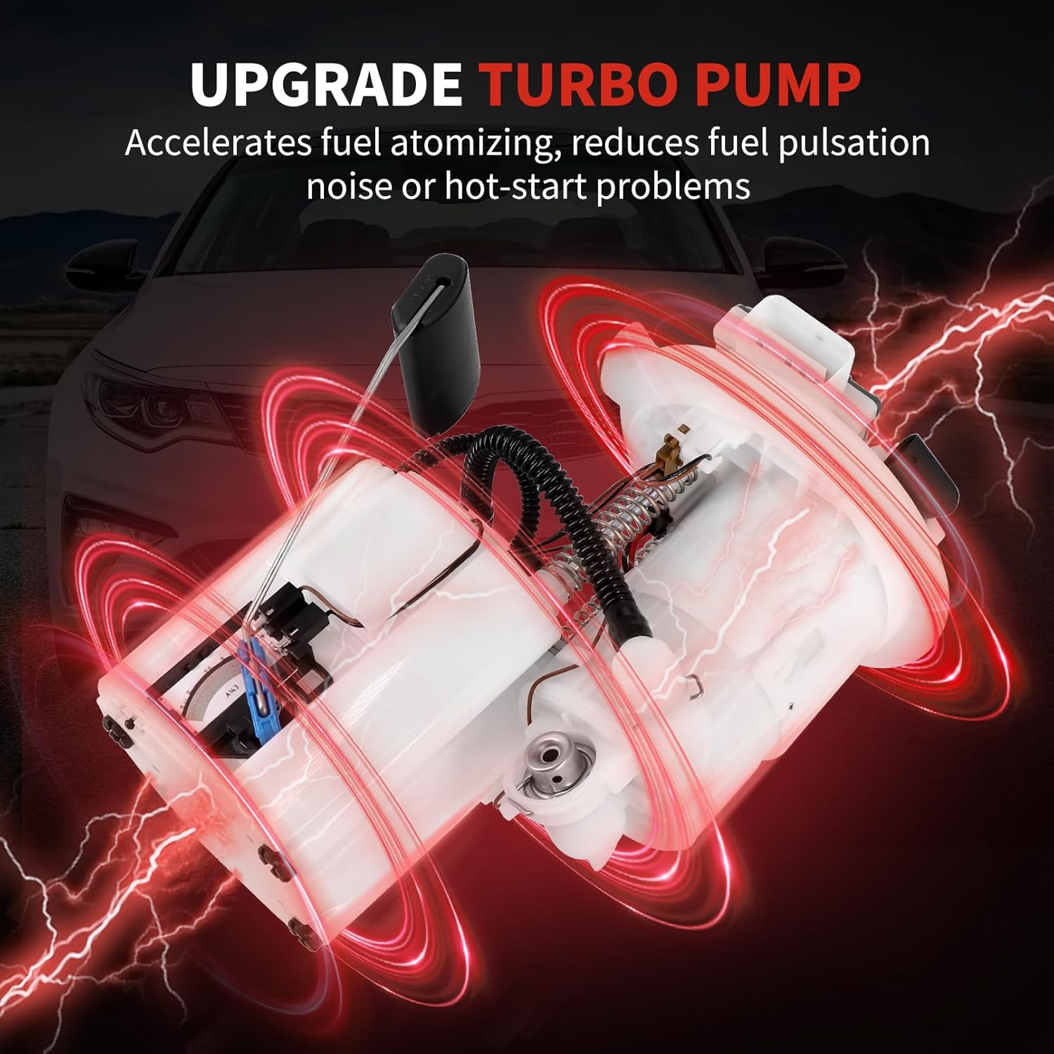 31110-D5500 Electric Fuel Pump Assembly for 2015-2019 Hyundai Sonata, for 2016-2020 Kia Optima 1.6L 2.0L 2.4L 3.3L Replacement 31110-C2500 31111-C1100 with Sending Unit