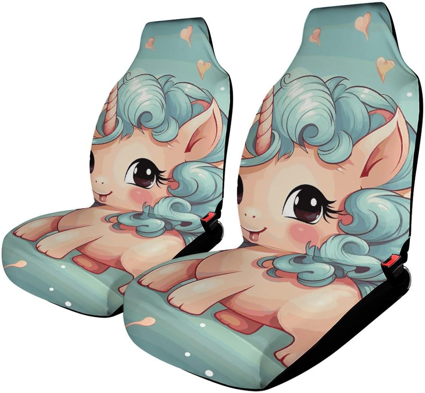 Car Seat Protectors Colorful Flip Flops Beach Ball Printed Car Seat Cover Waterproof Easy to Install for Most Cars Babies and Pets