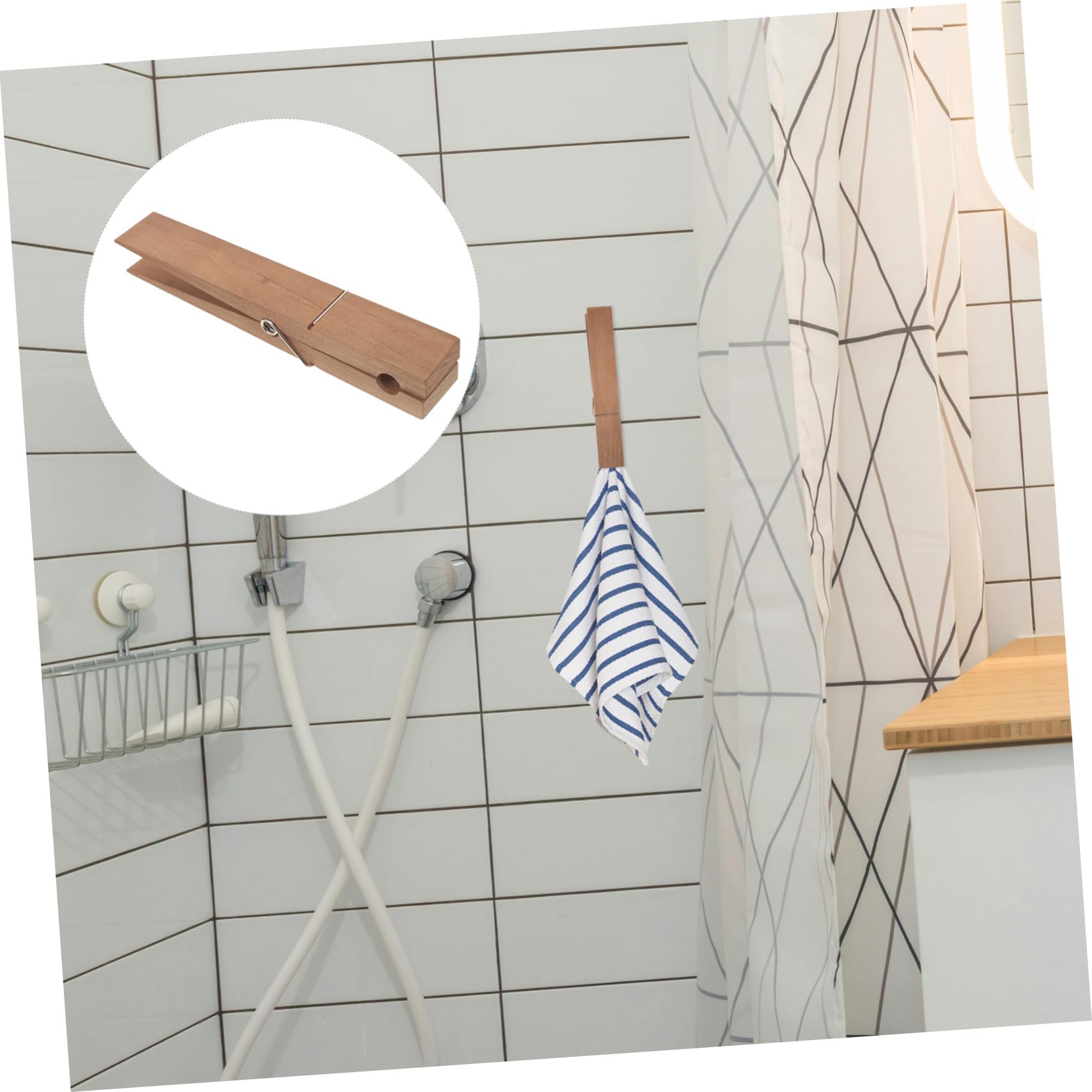 MAGICLULU 3stücke Jumbo Wäscheklammern Vielseitige Clips Für Handtücher Bademäntel Und Duschvorhänge Und Winddicht Für Badezimmer Und Outdoor-aktivitäten