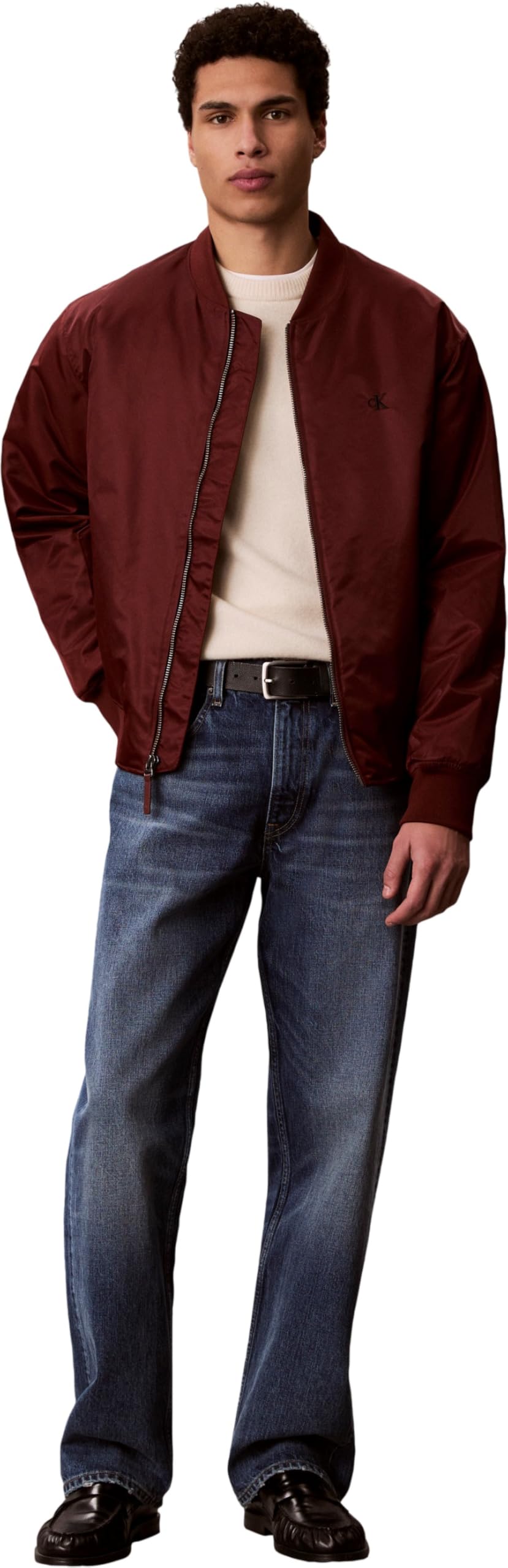 Calvin Klein Herren Bomberjacke Jeans Hero mit Reißverschluss