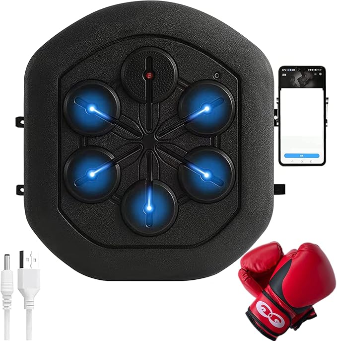 Musical Boxing Machine, Boxing Training Machine Home Wall Mount Music Boxer, Electronic Music