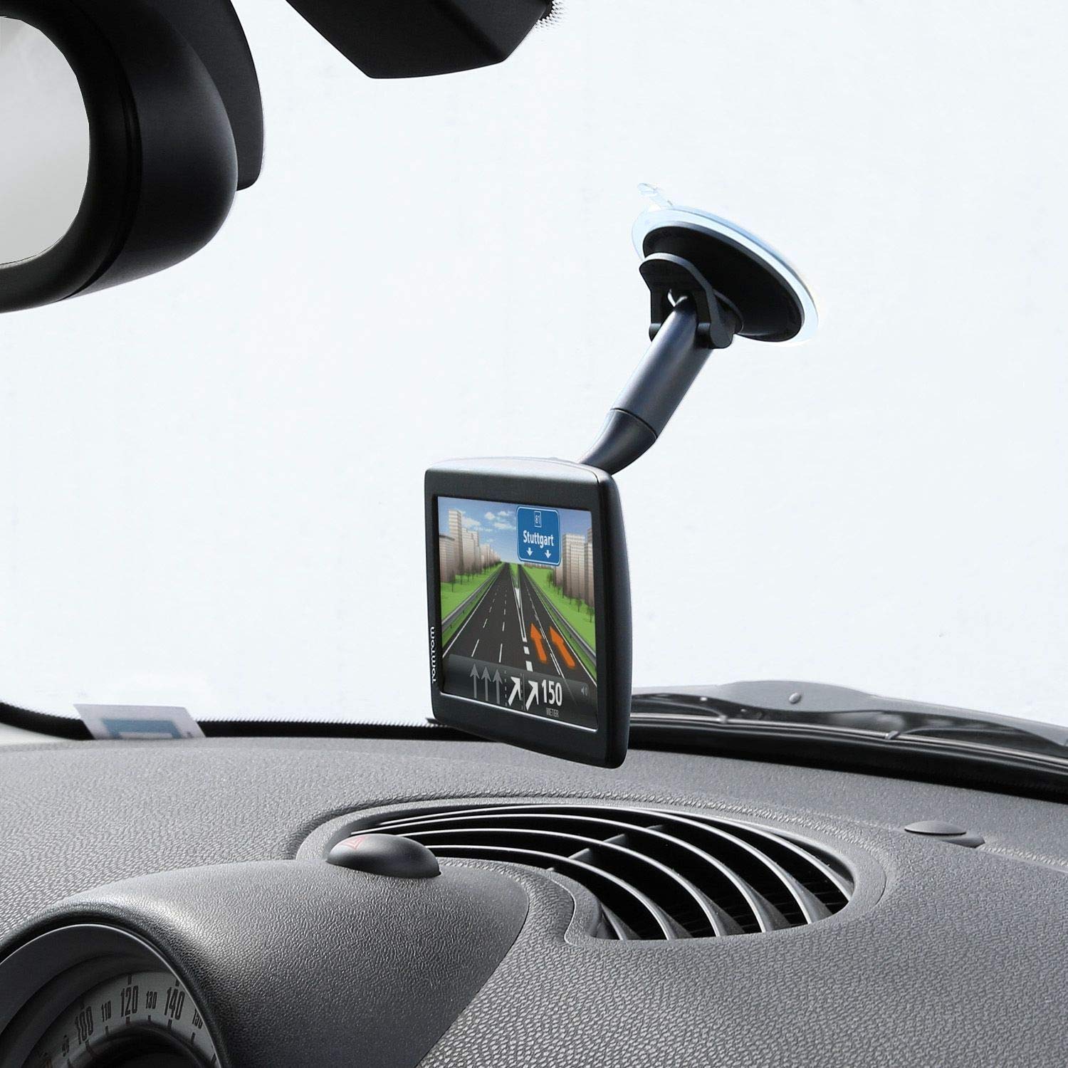 Wicked Chili KFZ Halterung kompatibel mit Tomtom Click & Go/EasyPort Autohalterung Start 40, 50, 60 / Go 40, 50, 51, 60, 61, 500, 510, 600, 610, 5000, 5100, 5200, 6000, 6100, 6200 - Made in Germany