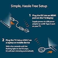 Vista 4 de j5create ScreenCast - Transmisor y receptor de pantalla inalámbrico USB-C a HDMI, compatible con 1080p, adecuado para iPhone15, MacBook, iPad Pro