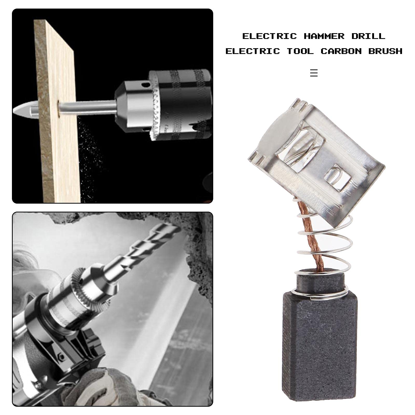 Vhbw 2x Balais De Charbon Pour Moteur électrique 7 X 12,5 X 26mm Compatible Avec Hilti DC-SE 19, DC-SE 20, DD 100, DD 100-EL Marteau Piqueur