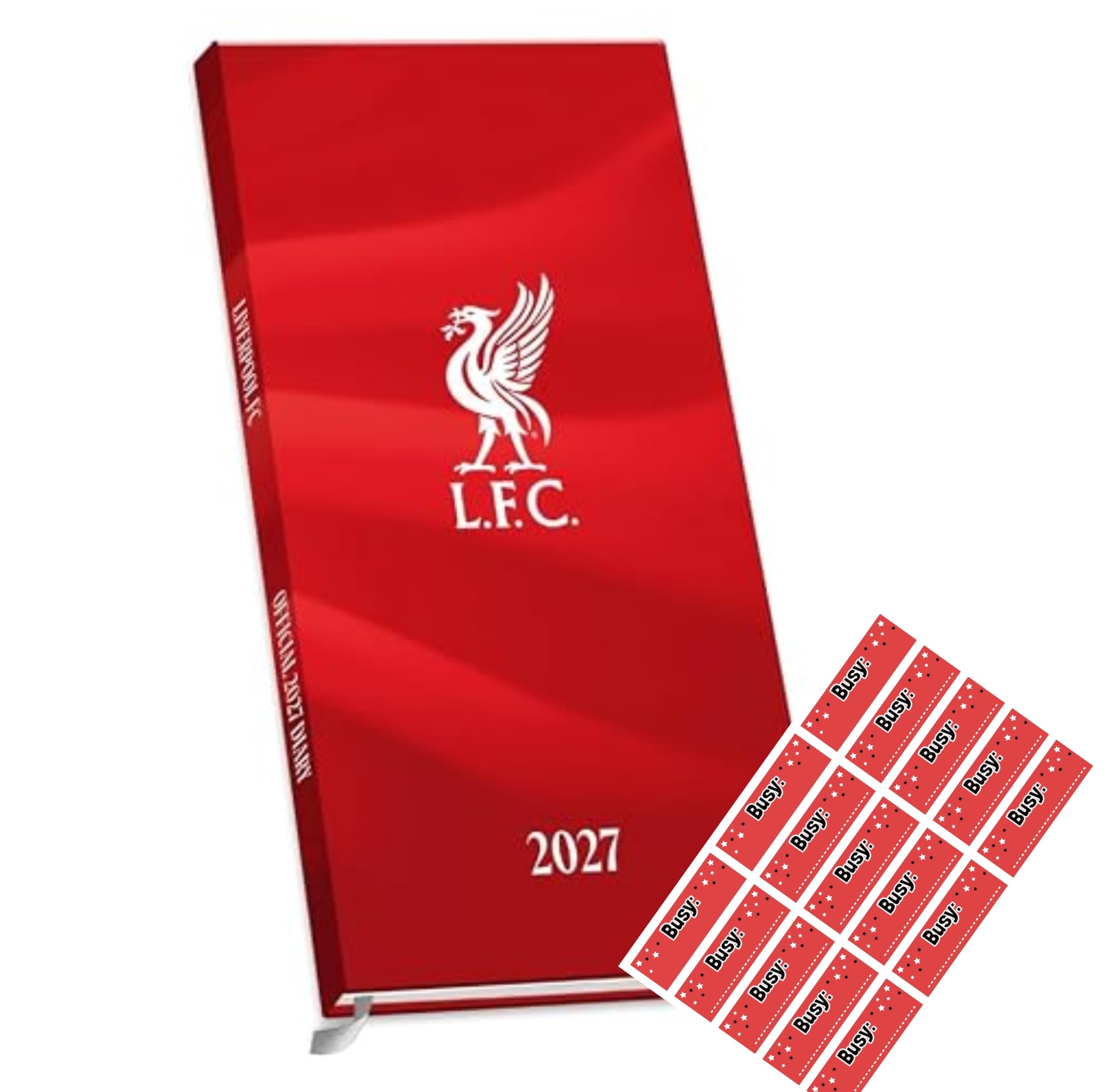 Liverpool FC 2027 Slim Diary with FREE Organising Stickers