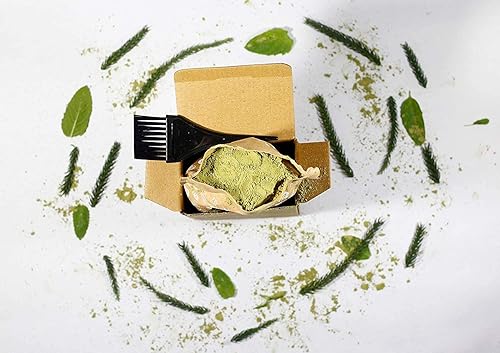 Miniatura 8 de Kit combinado de tinte de cabello de henna marrón oscuro, 7.05 onzas + 7.05 onzas, certificado 100% natural por Ecocert (Francia), aprobado por