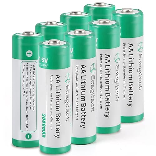 Enegitech AA Lithium Battery, Double A Lithium Battery 1.5V for