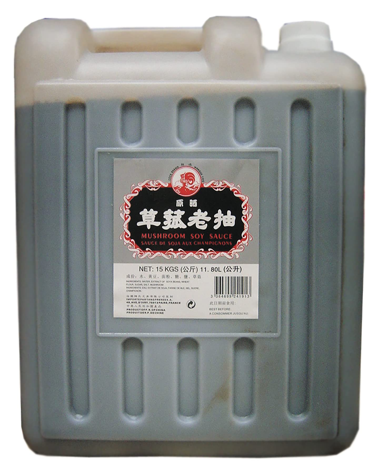 Sauce Soja Epaisse aux Champignons COQ 15kg 11,8L - Livraison Gratuite France - Expédition depuis France par la sté Bo Time