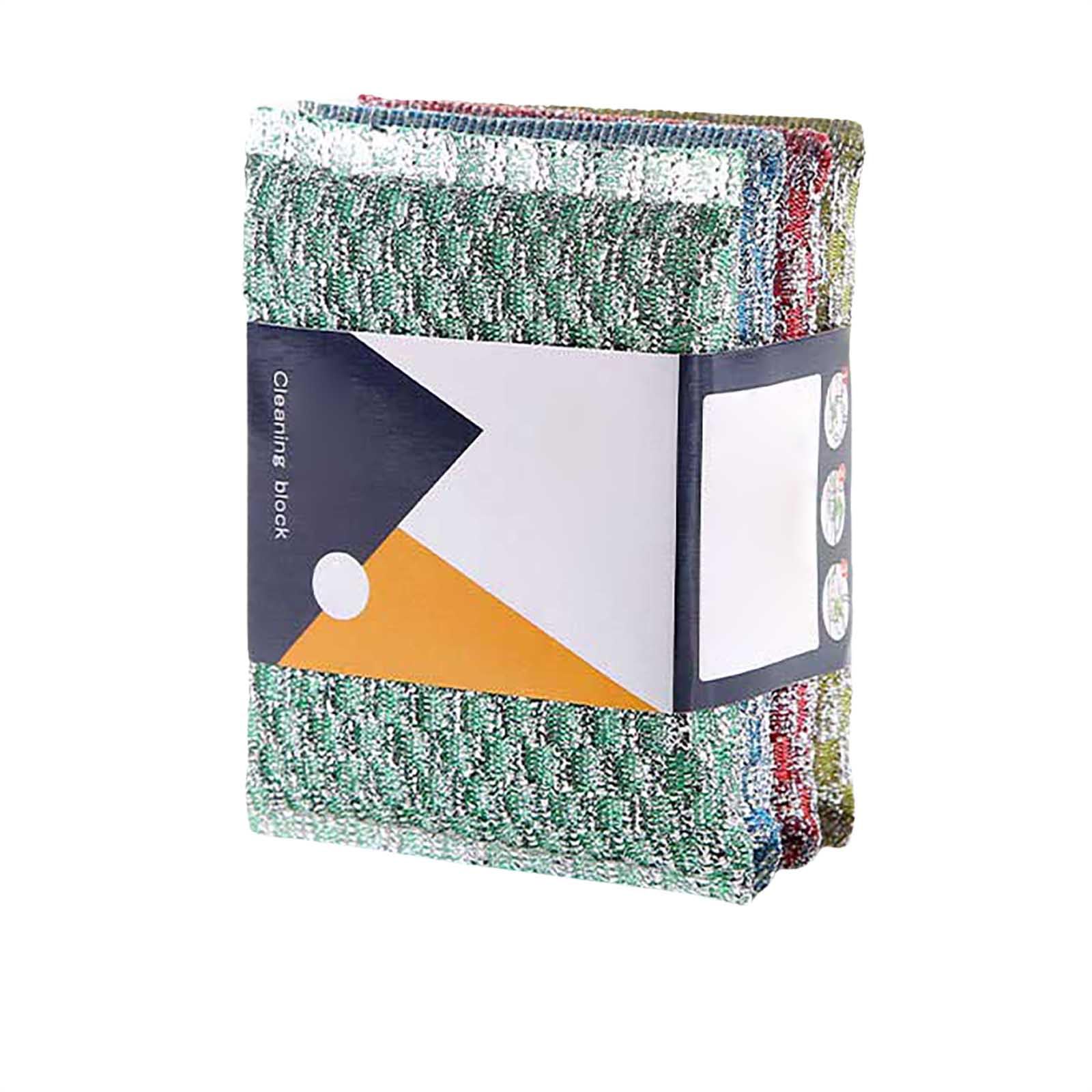 Kitchen Dish Sponge Scrubber for Kitchen and Household Cleaning Non Scratch, Dishcloth Reusable Washable Multipurpose Scrub Pads Sponges Heavy Duty