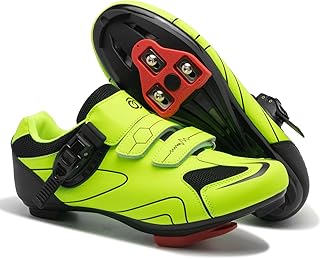 Cycling Shoes for Men Women Compatible with Peloton Bike, Indoor Spin Shoes with Pre-Installed