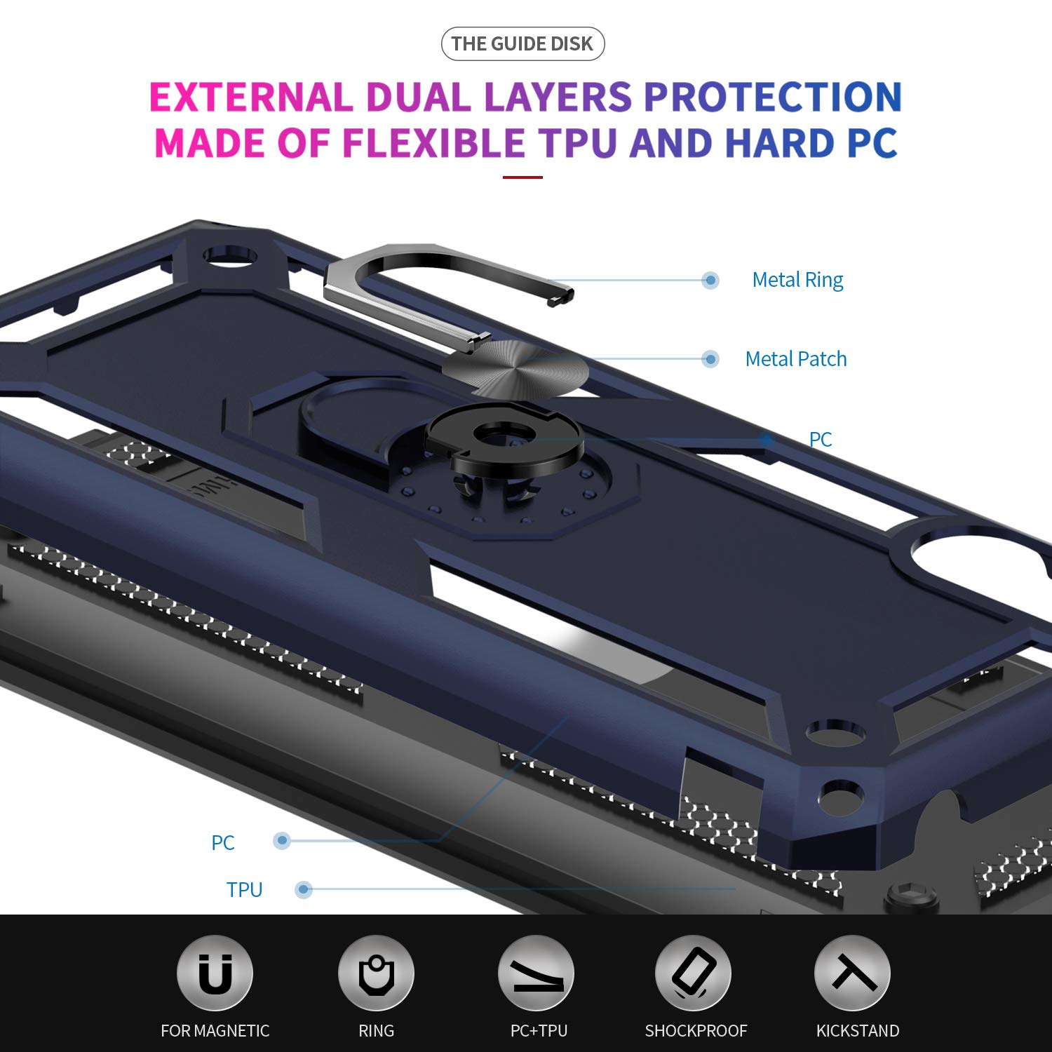 Cover Antishock Per Xiaomi Redmi 9A / 9AT Design Acquerello 13 Disegni