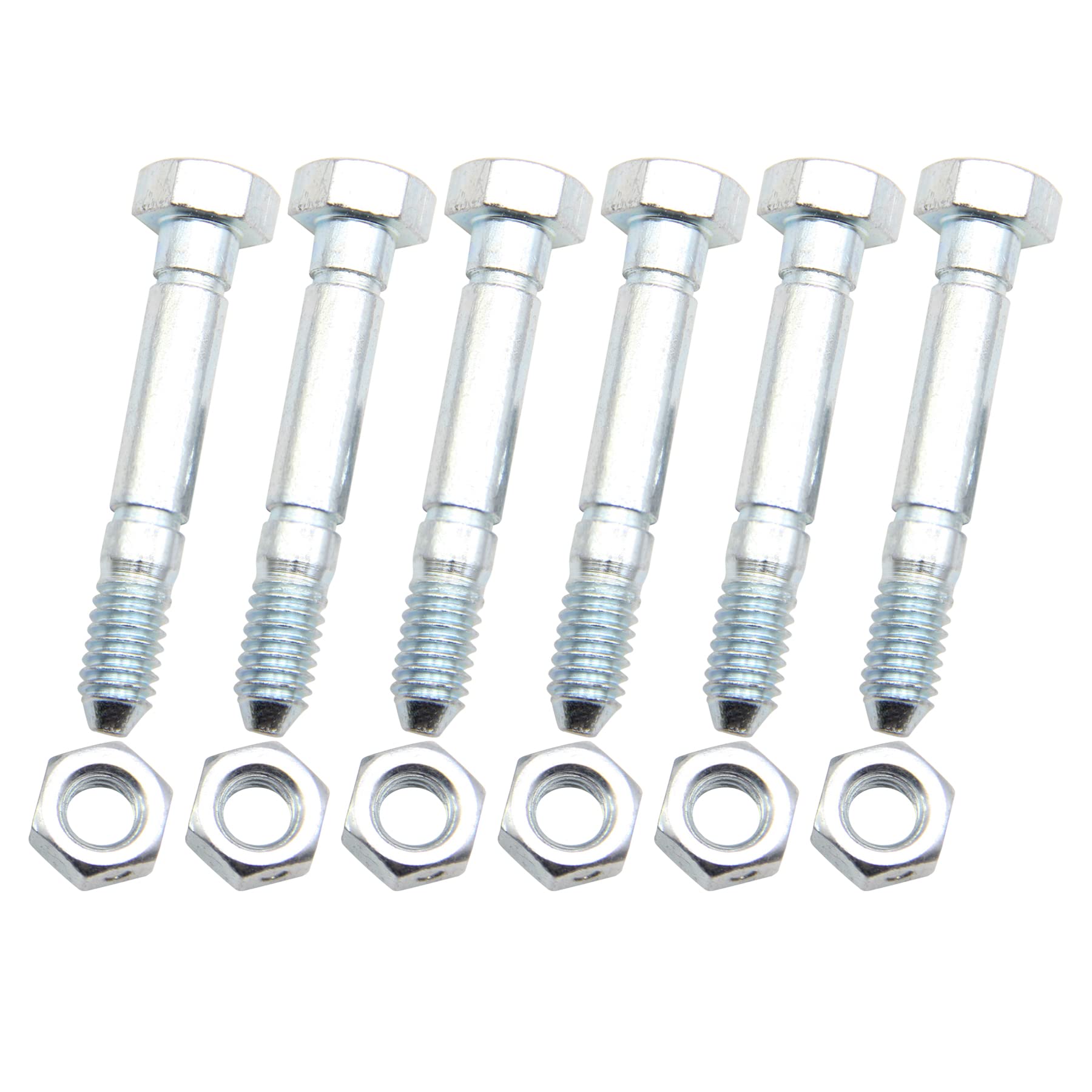 51001500 Shear Pin Bolts & Nuts for Ariens 51001 51001500 Replacement 6pk
