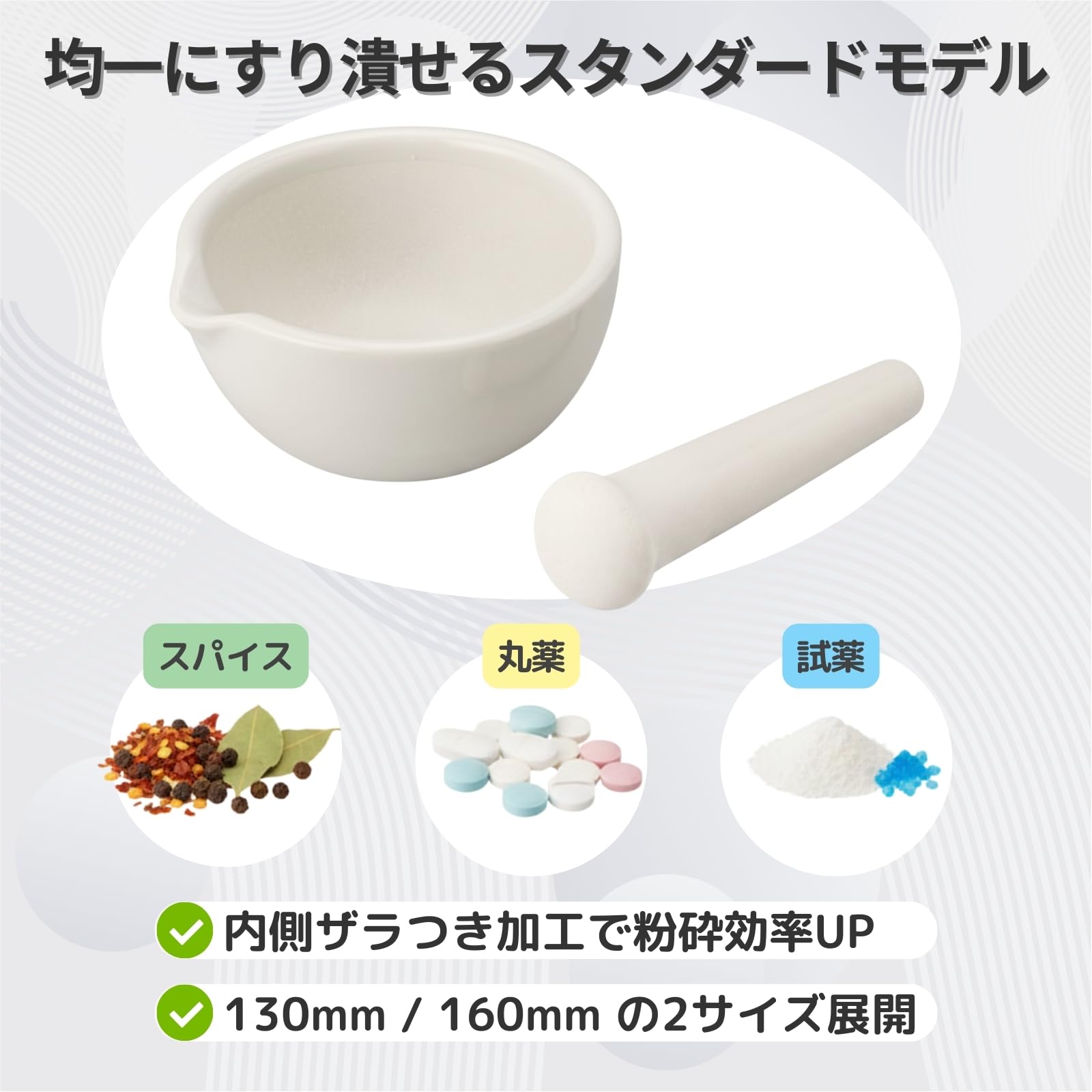 Amazon.co.jp: 磁製乳鉢 乳棒付 乳鉢セット すり鉢 スパイス 丸薬粉砕