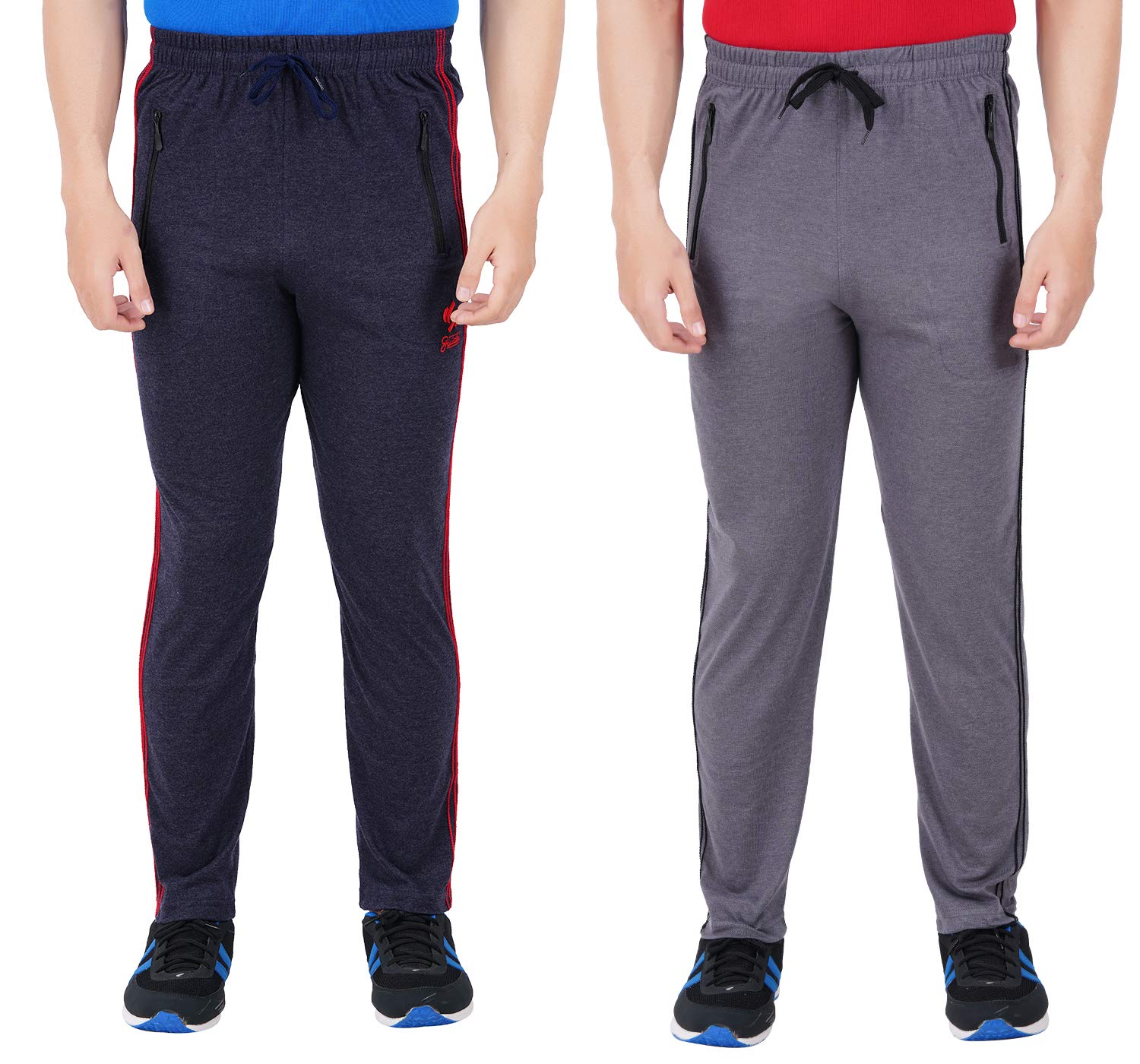 GUIDE Men's Regular Fit Trackpants (Pack of 2)