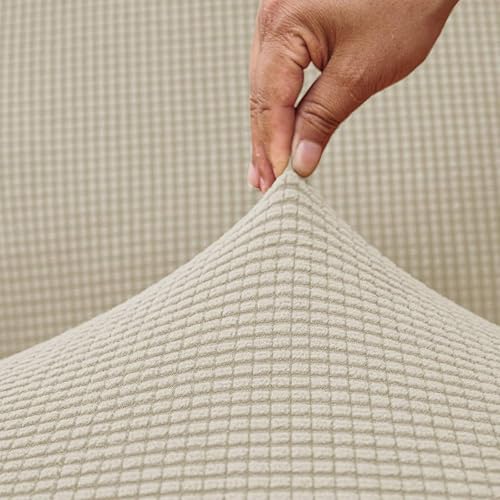 Miniatura 7 de MIFXIN Funda reclinable elástica para silla reclinable, 4 piezas, funda elástica suave para sofá reclinable de 1 asiento, antideslizante, lavable,