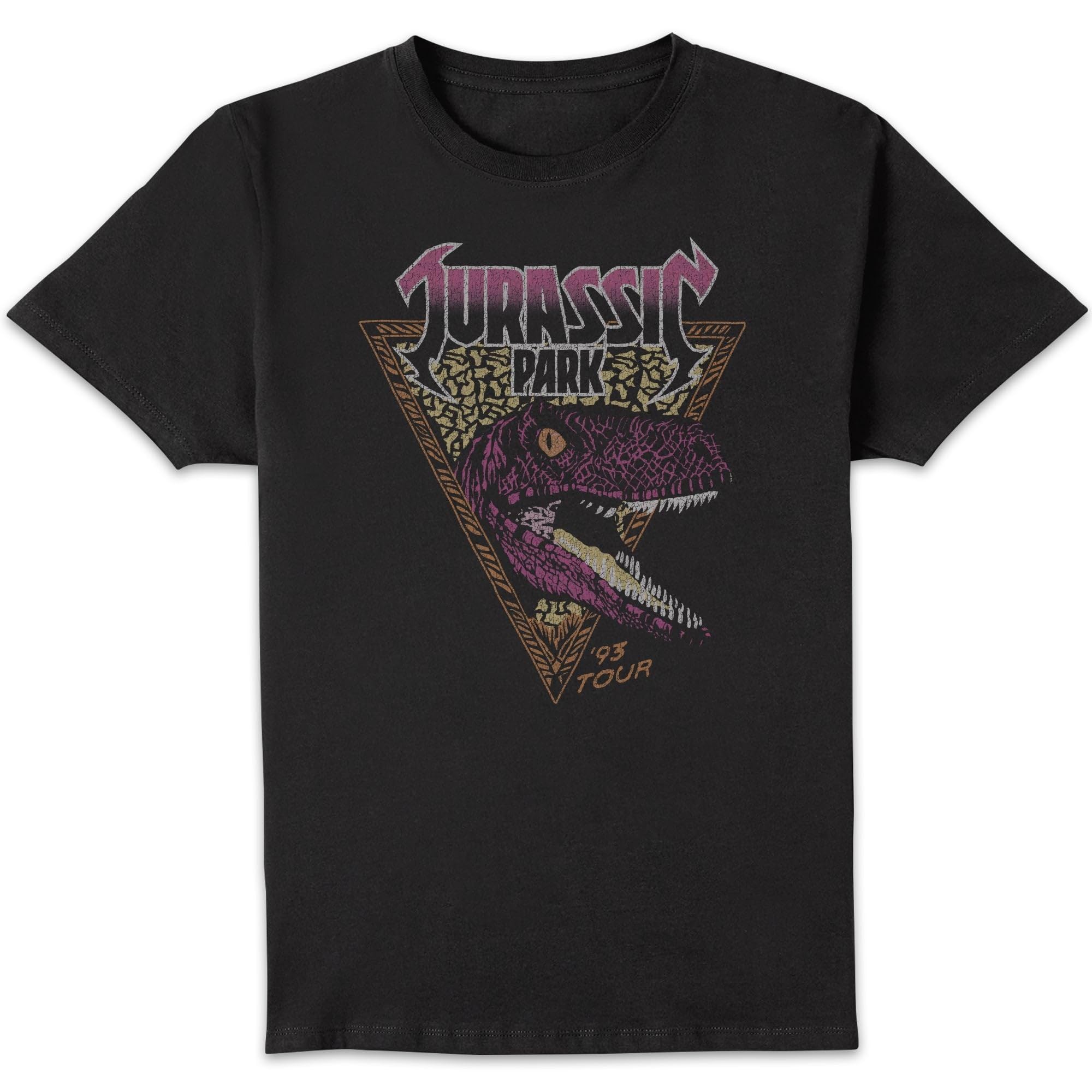 Zavvi Unisex Multi Jurassic Park Raptor Men's T-Shirt - Black M