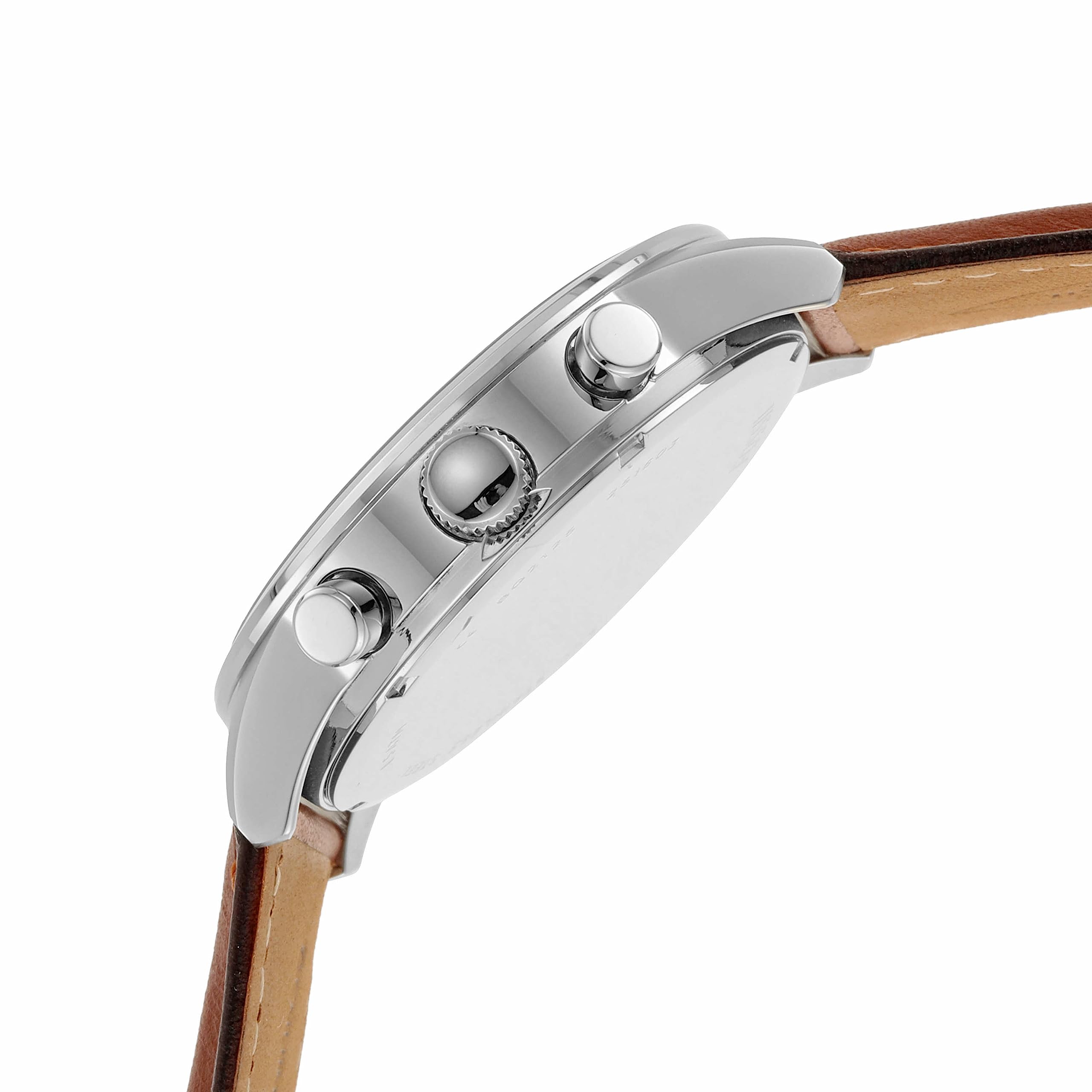 Fossil Flynn Chronograph Brown Leather Watch Bq2125 Desertcart