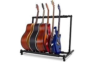 AODSK 5-Guitar Effects Rack with Folding Design & Portability