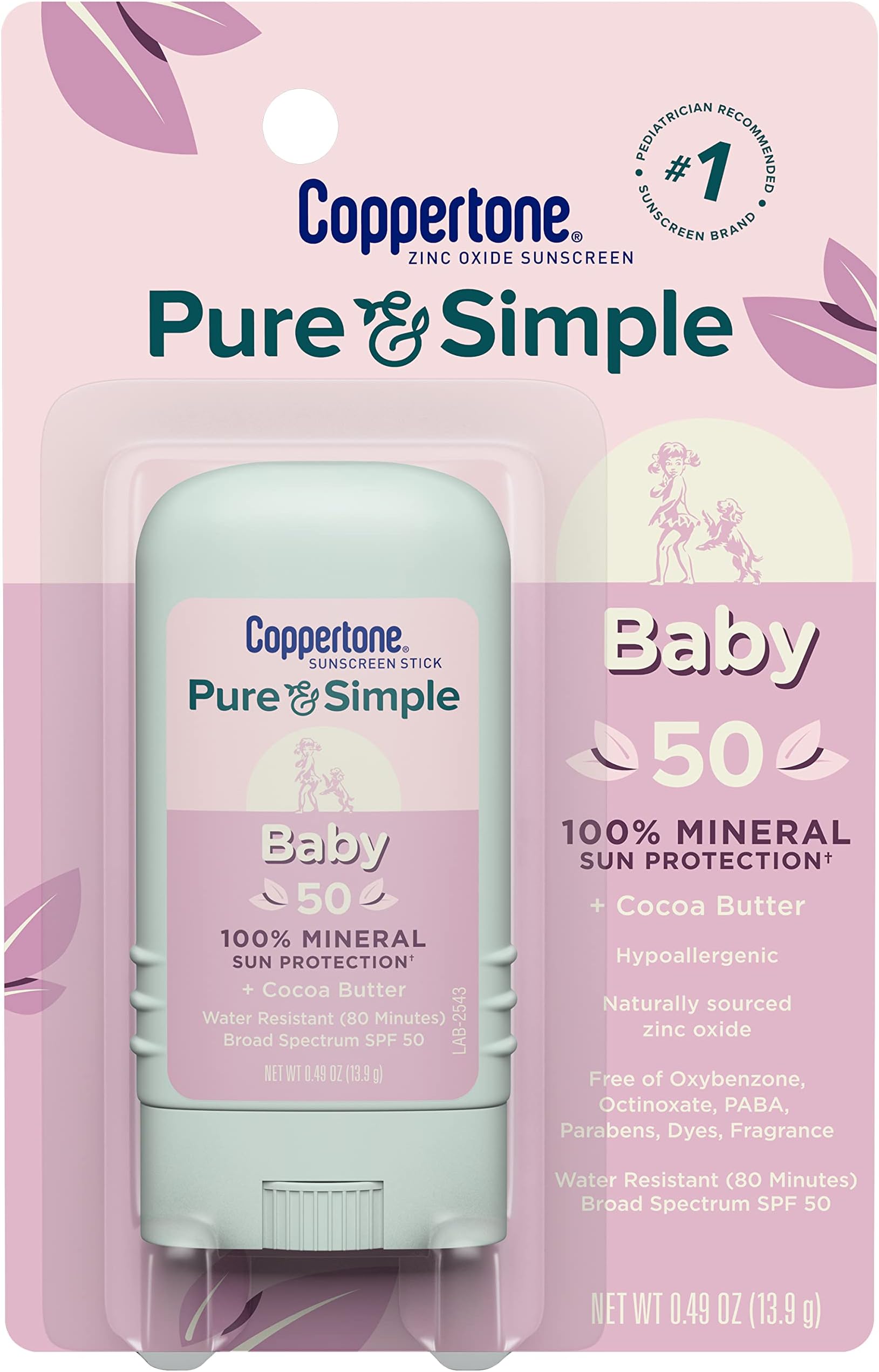 Coppertone Sunscreen SPF 50 - 1.3 Ounces Stick