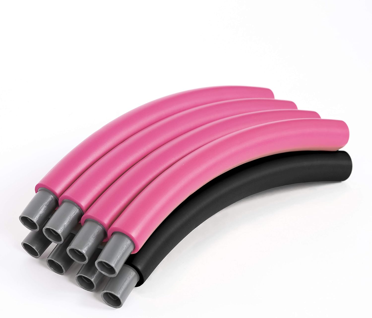 Pinc Active Exercise Fitness Hoop for Adults - Easy to Spin, Premium Quality and Soft Padding Weighted Hoop - Detachable Hoops for Home & Gym Workouts