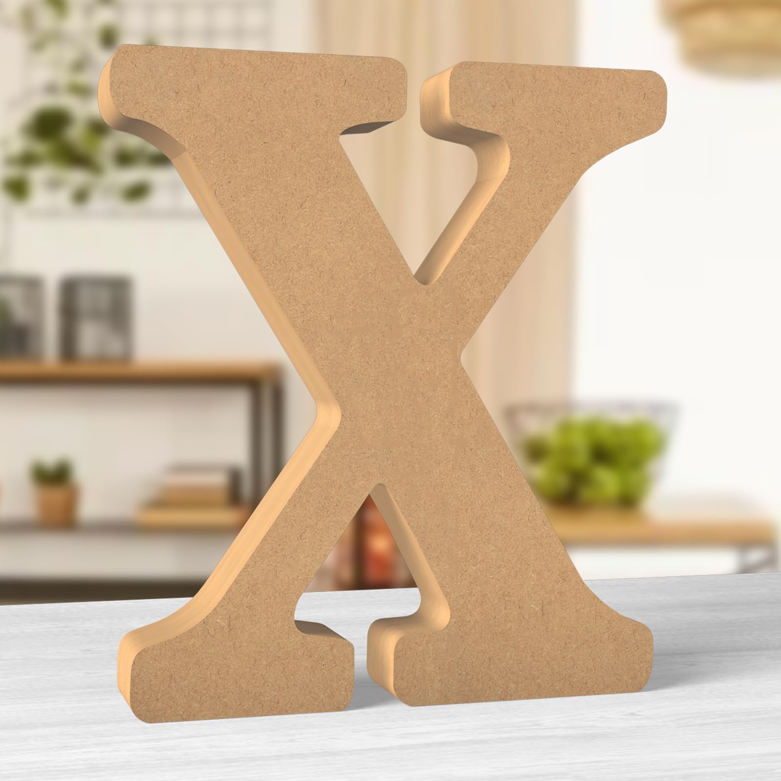 Aruatu 12 Inch Balsa Wooden Letters Unfinished Wood Letter for Wall Decorative Standing Large Letters for wall Decoration for Craft Home Party Projects (X)