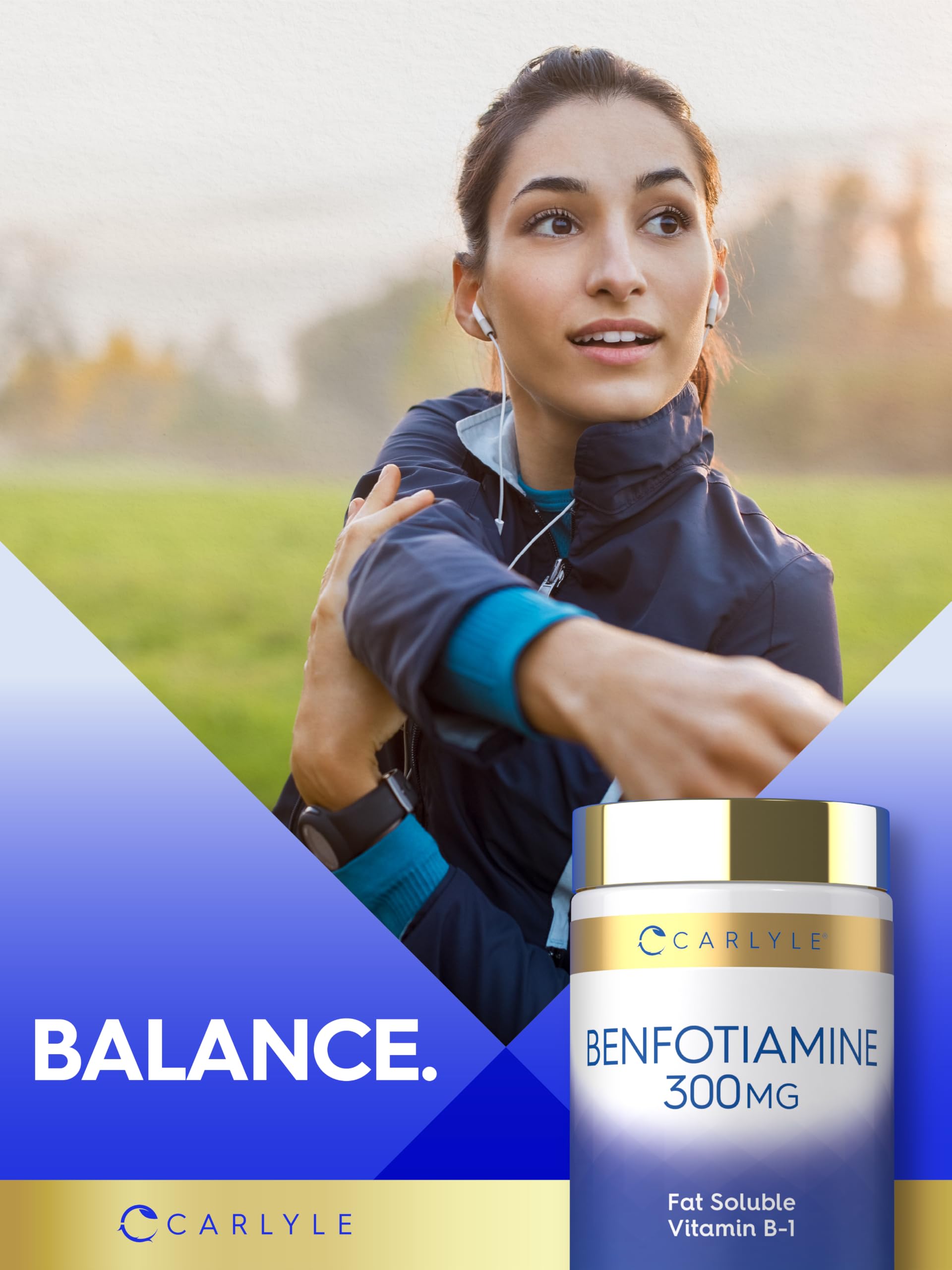 Carlyle Benfotiamine 300mg | 90 Capsules | Fat Soluble Vitamin B1 Thiamine — Amazon image 6