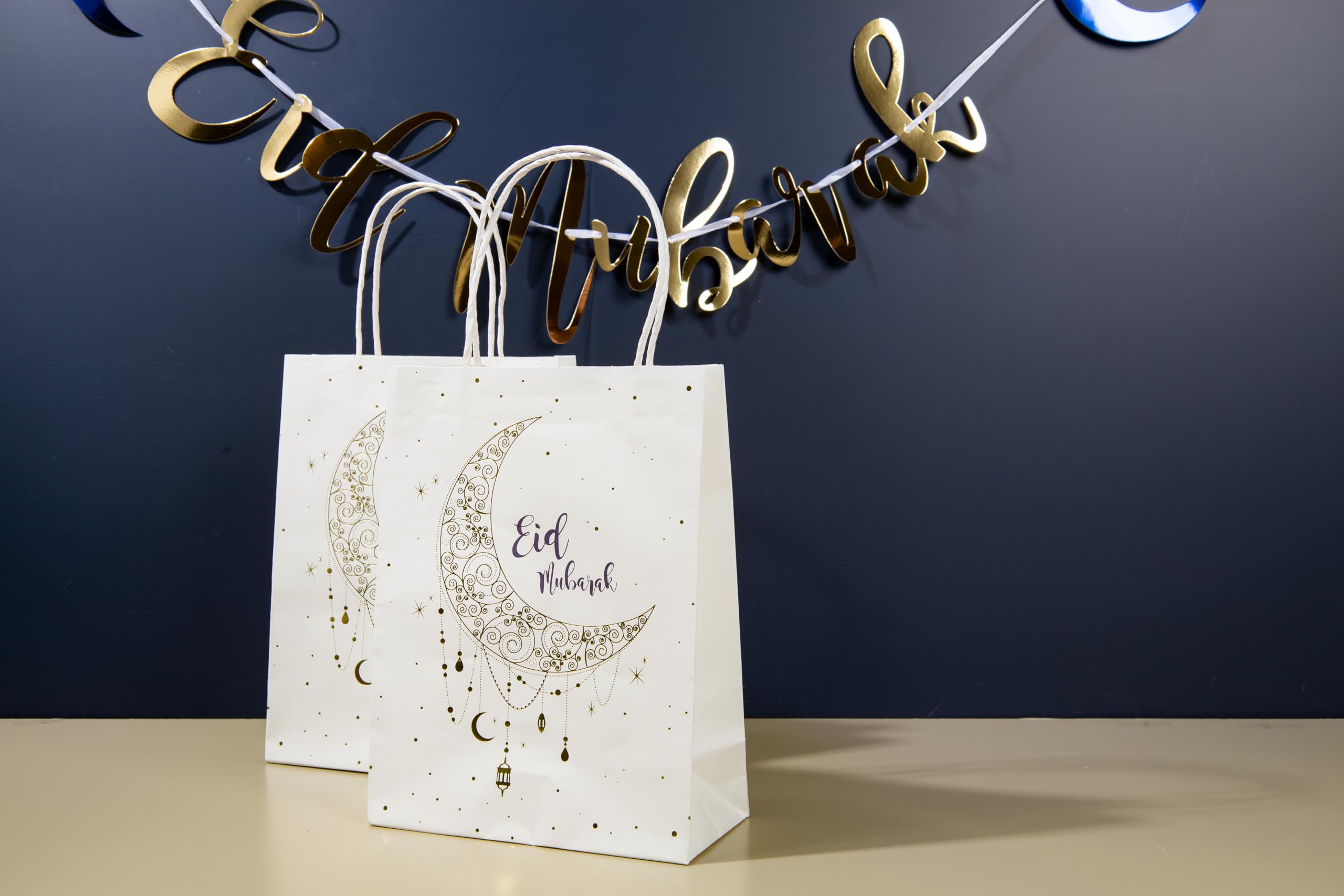 8 sacchetti regalo riutilizzabili Eid Mubarak sacchetti regalo con