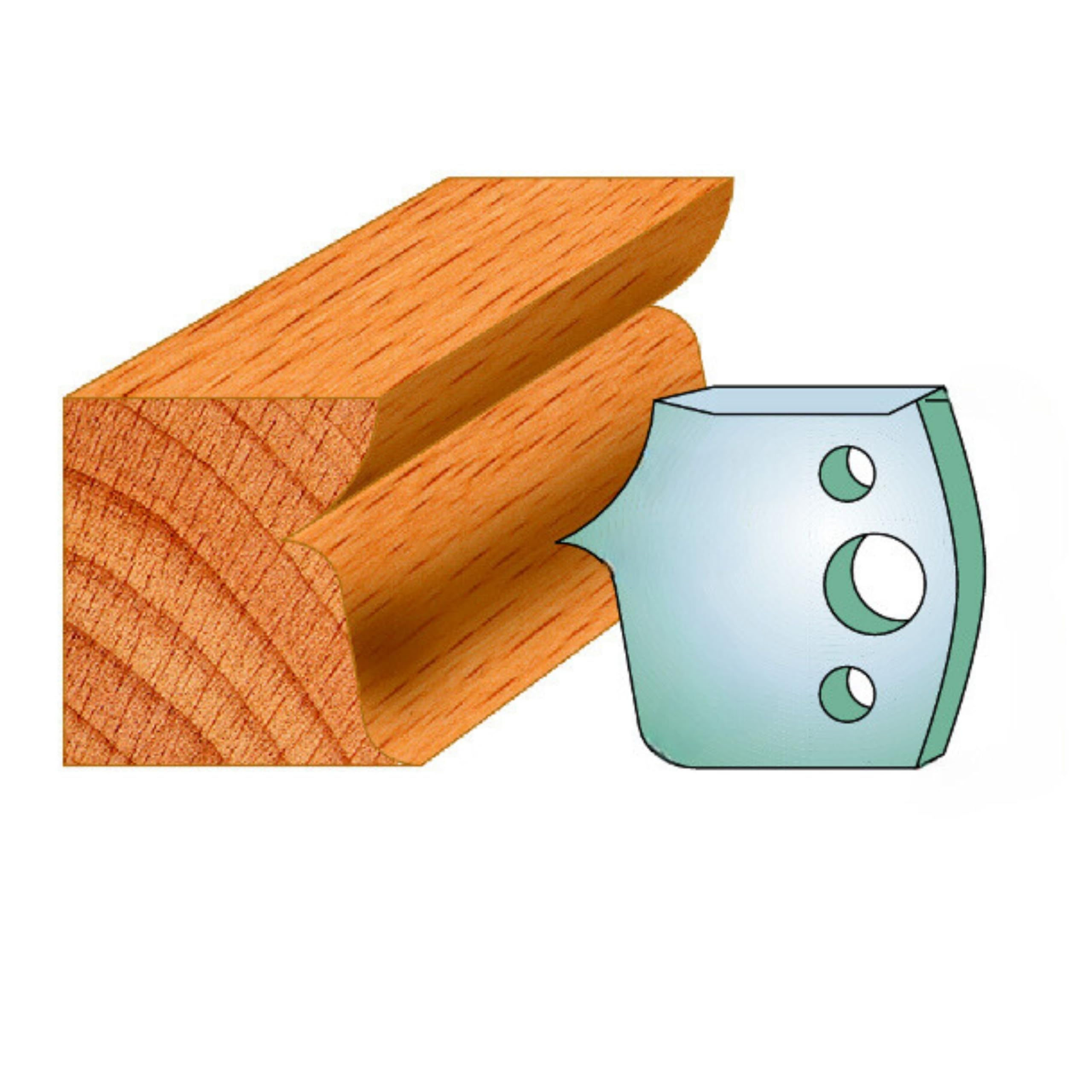 40mm Euro Spindle Moulder Cutters - Profile 046 Knives Only Pack of 2 Made by Xcalibur Tooling โ image 1
