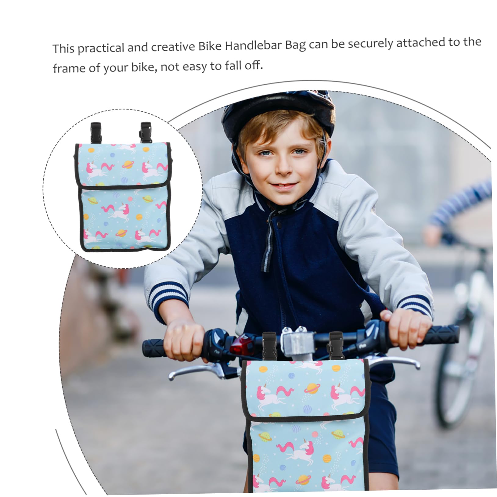 Abaodam 5 Pezzi Borsa per bicicletta manubrio borsa per portapacchi posteriore sacchi all'aperto sospeso borsa portaoggetti per telaio bici borsa appesa per bici telone