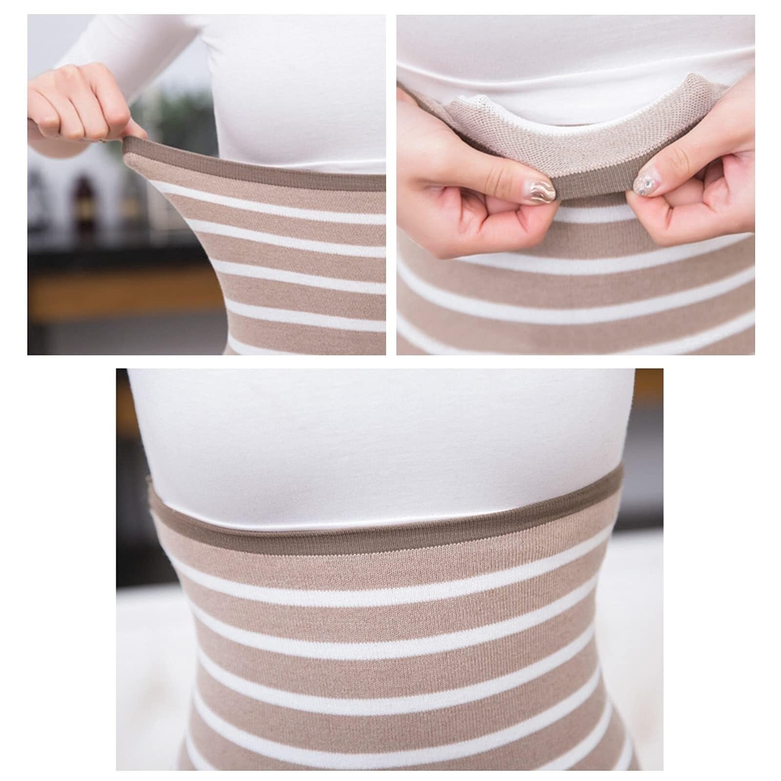 Rückenstützgürtel Leicht Bauchwärmegürtel, Unisex, Weicher Taillenwärmegürtel, Yoga-Gürtel Atmungsaktiv(Pink,L)