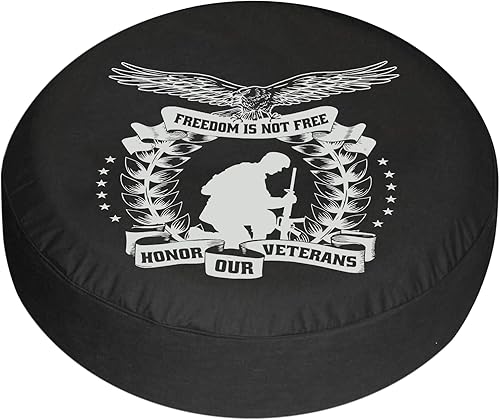 Miniatura 7 de Cubierta de neumático de repuesto para remolque, silueta de soldado del día de los veteranos, cubiertas de neumáticos para remolque, resistentes a