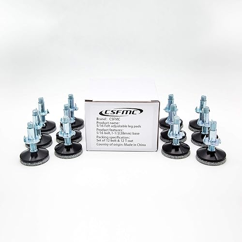 Miniatura 6 de CSFMC Niveladores de patas de muebles para madera, se aplican a camaarmariosofáescritoriomesa y silla para muebles de ajuste de pies de madera,