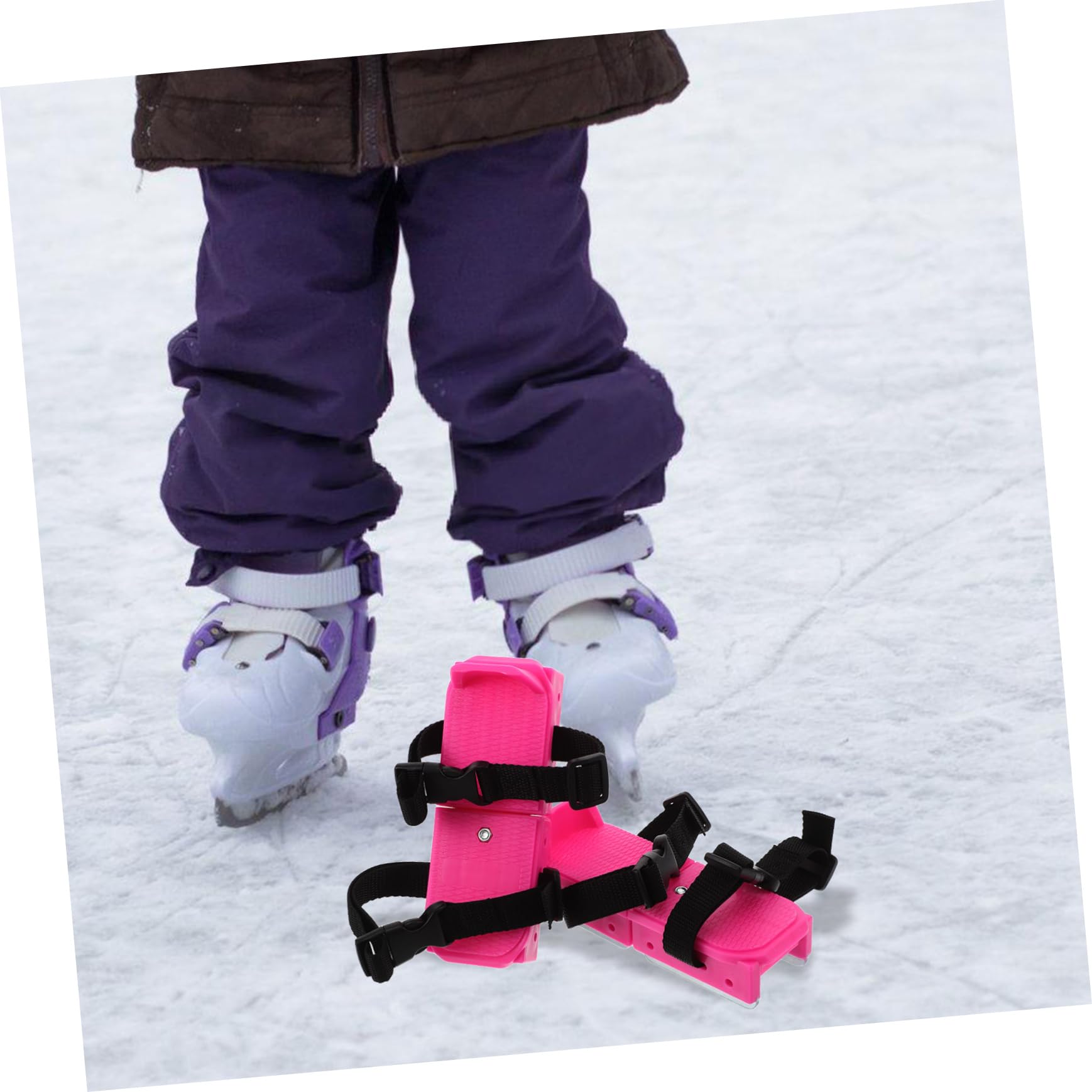 TOYANDONA Mini Scarpe da Skate Regolabili per Bambini, Pattini da Ghiaccio Protezione, Set per attività Invernali all’Aperto, Comfort Ottimizzato per Ragazze e Ragazzi