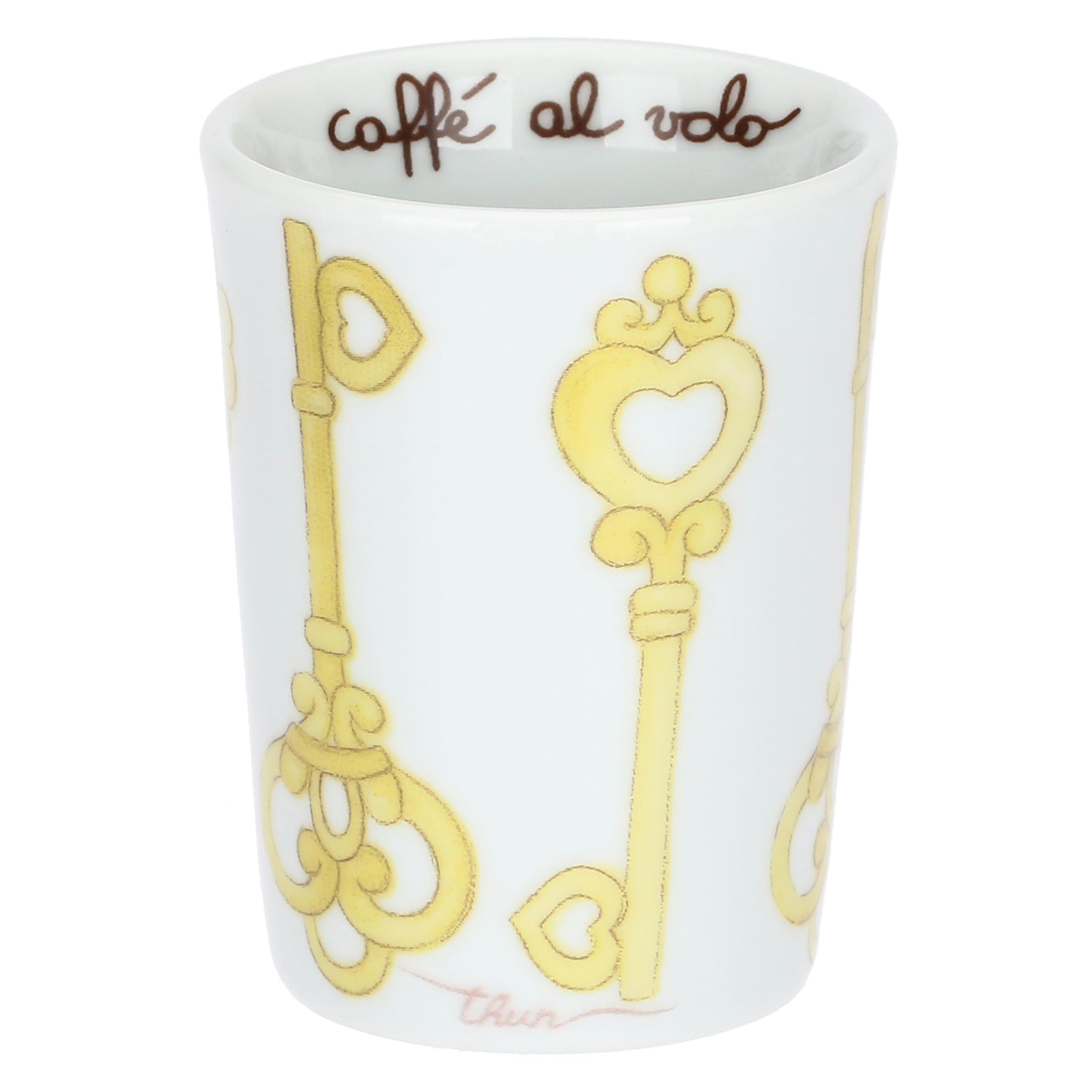 THUN Set 6 Tazzine da Caffè in Porcellana Incanto di Primavera, 4,5x7,5 cm