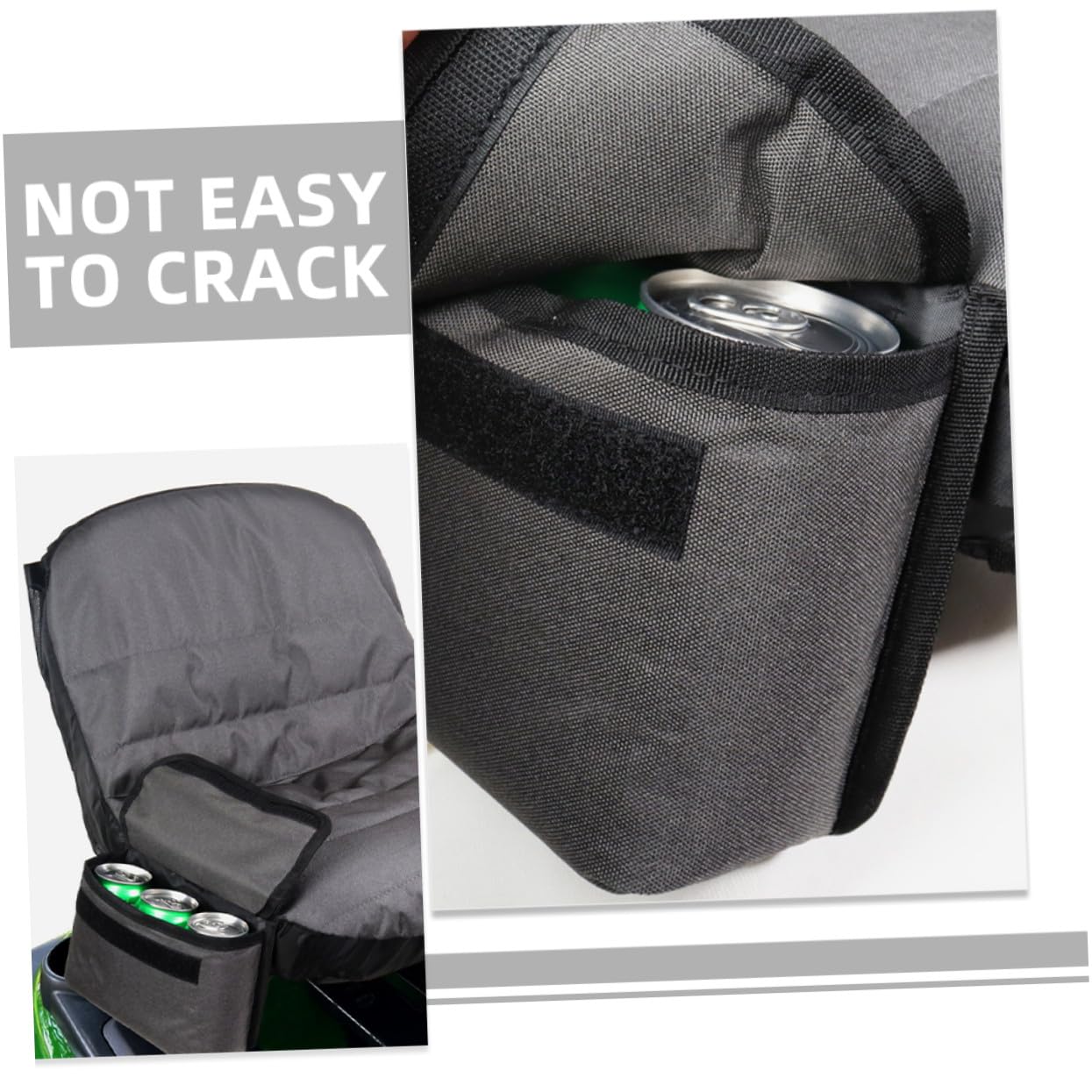 Funda para Asiento de Tractor con Bolsa de Almacenamiento Cubierta Protectora para Cortacésped y Tractor sin Brazos Resistente al Sol y Fácil de Instalar