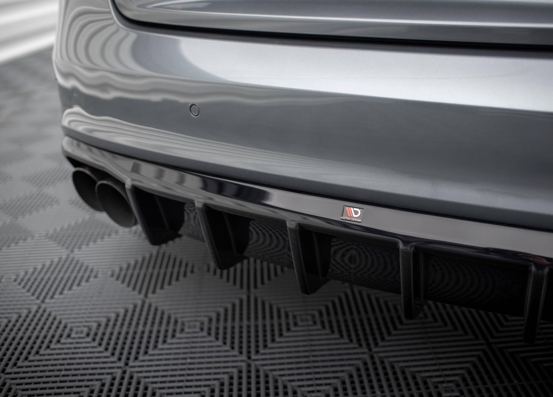 Maxton Design Heckdiffusor für Audi S5 / A5 S-Line Coupe/Cabrio/Sportback B8 8T Facelift (2011-2016) Hochglanz schwarz